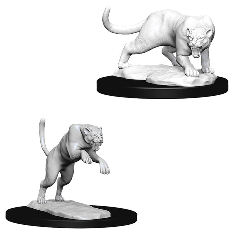 D&D Nolzur's Miniatures: Panther & Leopard