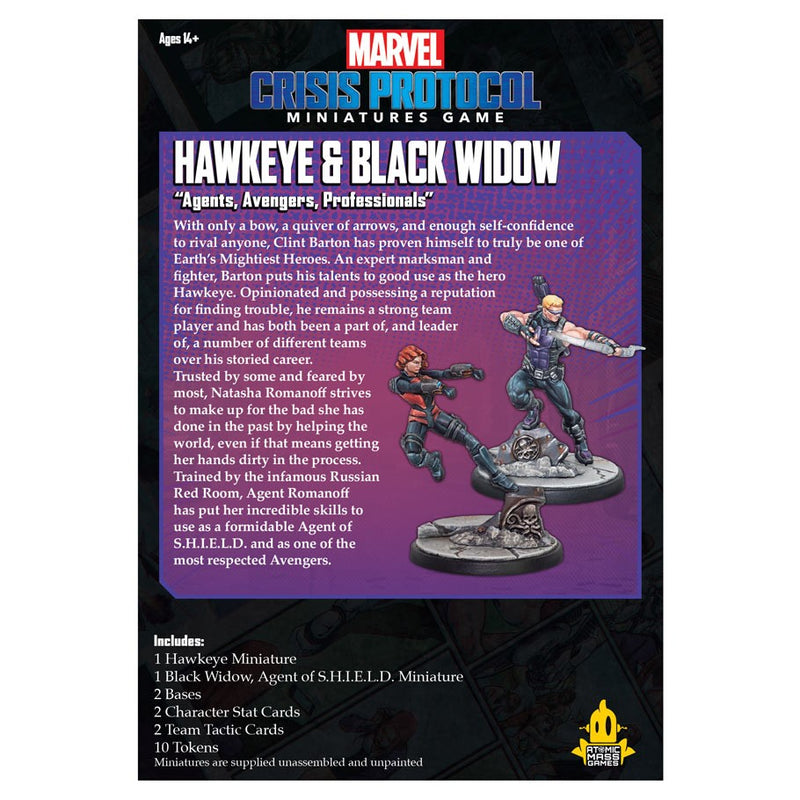 Marvel Crisis Protocol  Hawkeye and Black Widow