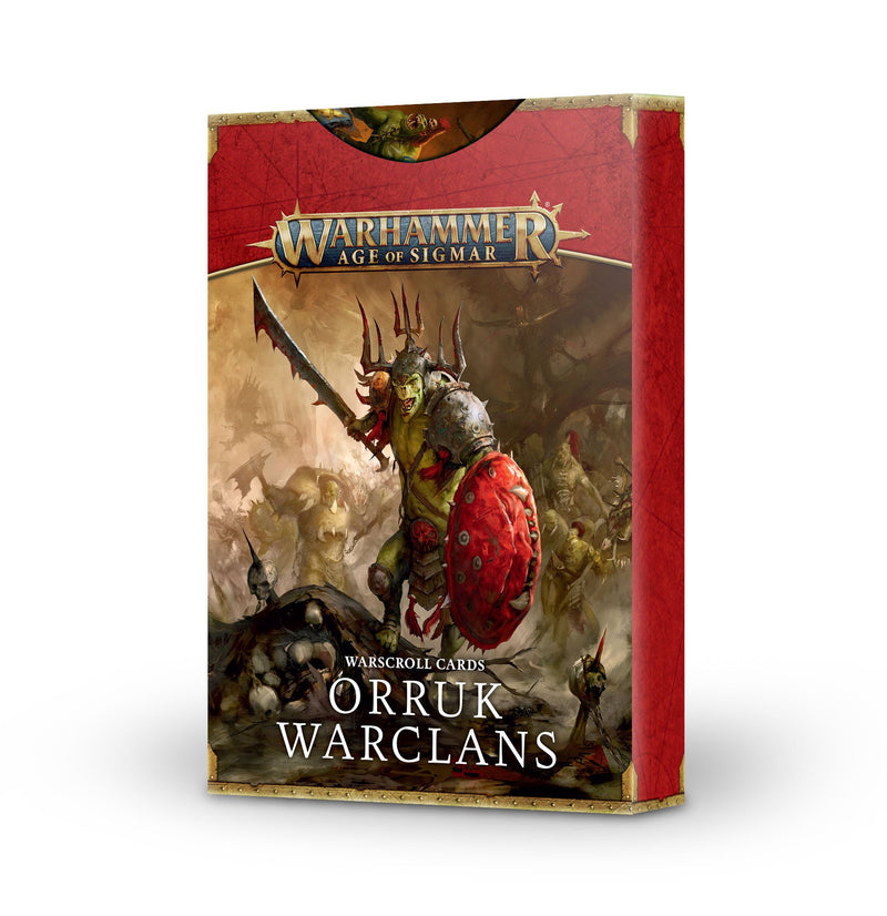 Warhammer Age of Sigmar Warscoll Cards Orruk Warclans