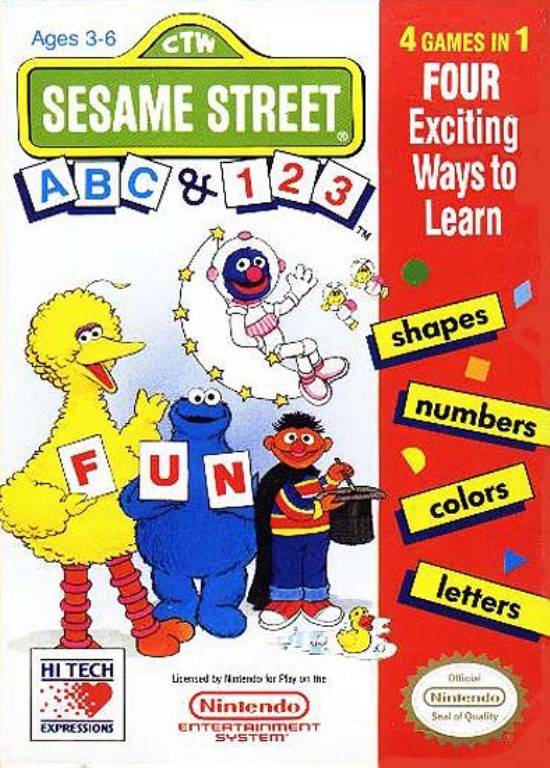 Sesame Street ABC and 123 (NES)