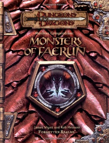 D&D Monster Compendium Monsters of Faerun Softback Pre-Owned Dungeons Dragons