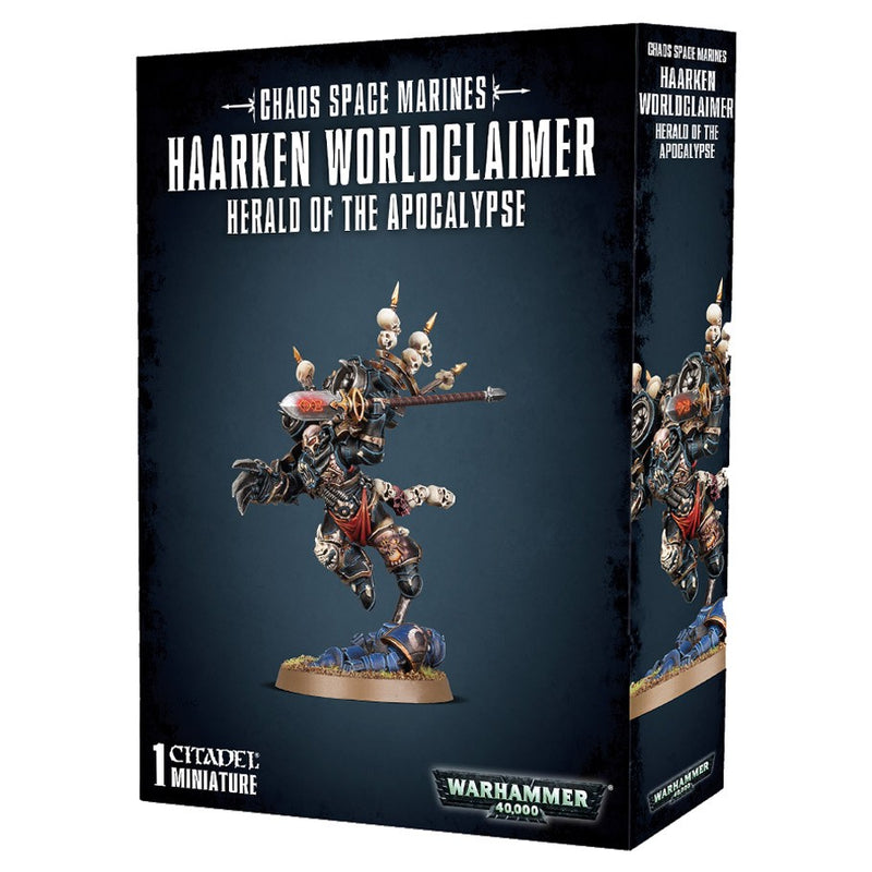 Warhammer 40K Chaos Space Marines Harken Worldclaimer, Herald of the Apocalypse