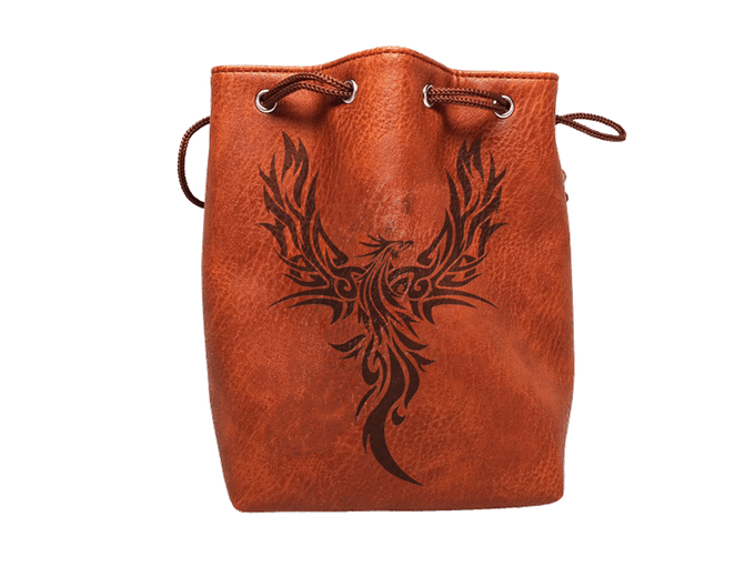 Brown Leather Lite Dice Bag Phoenix