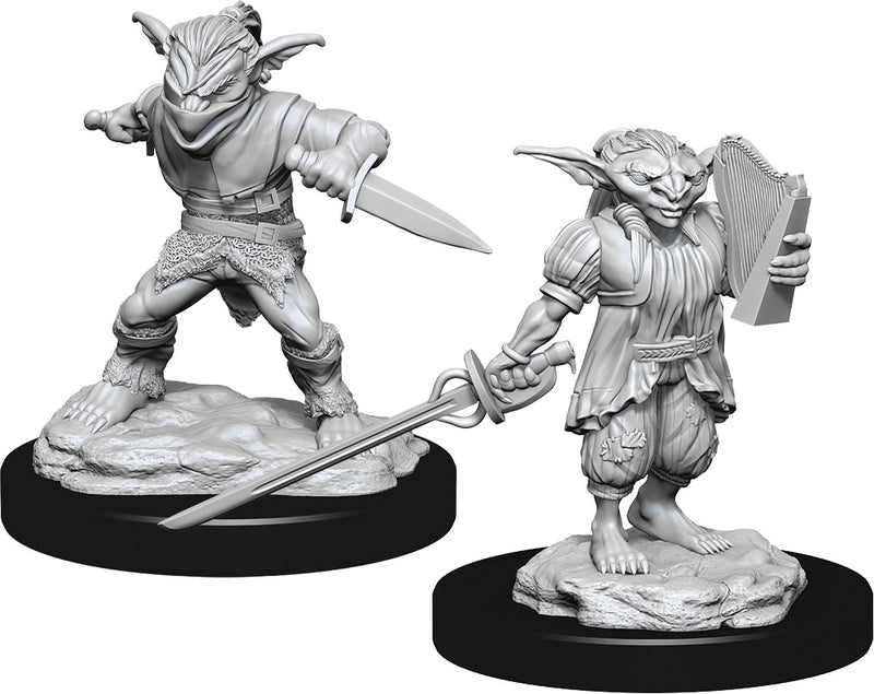 D&D Nolzur's Miniatures: Male Goblin Rogue & Female Goblin Bard