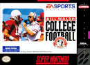 Bill Walsh College Football (SNES) Video Games - Games - SNES