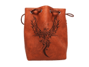 Brown Leather Lite Dice Bag Ouroboros Accessories - Dice