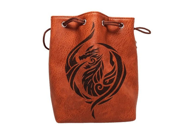 Brown Leather Lite Dice Bag Accessories - Dice
