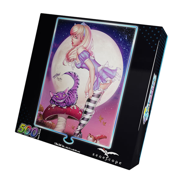 Puzzle: Grimm Fairy Tales Revenge of Wonderland Alice and Cheshire Foil (500pc)