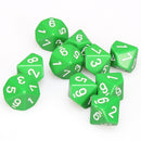 Chessex Opaque D10 10ct Accessories - Dice