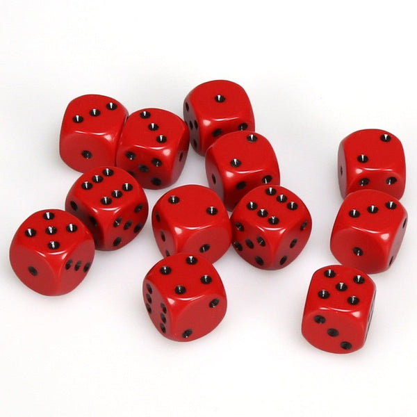 Chessex Opaque D6 12ct Accessories - Dice