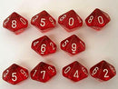 Chessex Translucent D10 10ct Accessories - Dice