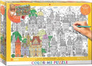 Color - Me Puzzle: Town Houses Puzzles