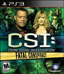 CSI: Fatal Conspiracy (PS3) Video Games - Games - PS3