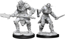 D&D Nolzur's Miniatures: Bugbear Barbarian Male & Bugbear Rogue Female RPG - Miniatures