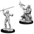 D&D Nolzur's Miniatures: Female Half - Orc Fighter RPG - Miniatures