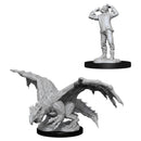 D&D Nolzur's Miniatures: Green Dragon Wyrmling & Afflicted Elf RPG - Miniatures