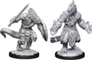 D&D Nolzur's Miniatures: Lizardfolk Barbarian & Lizardfolk Cleric RPG - Miniatures