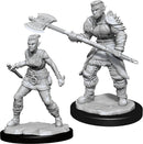D&D Nolzur's Miniatures: Orc Barbarian Female RPG - Miniatures