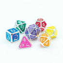 DHD 7 Piece RPG Set Celebrate Pride 2021 Drakona Rainbow Accessories - Dice