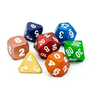DHD 7 Piece RPG Set Forge Frosted Rainbow Mix Accessories - Dice