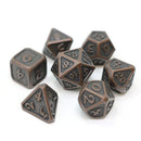 DHD 7 Piece RPG Set Mythica Dark Copper Accessories - Dice