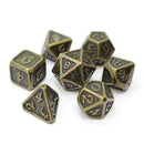 DHD 7 Piece RPG Set Mythica Dark Gold Accessories - Dice