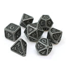 DHD 7 Piece RPG Set Mythica Dark Iron Accessories - Dice