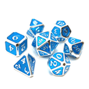 DHD 7 Piece RPG Set Mythica Platinum Aquamarine Accessories - Dice