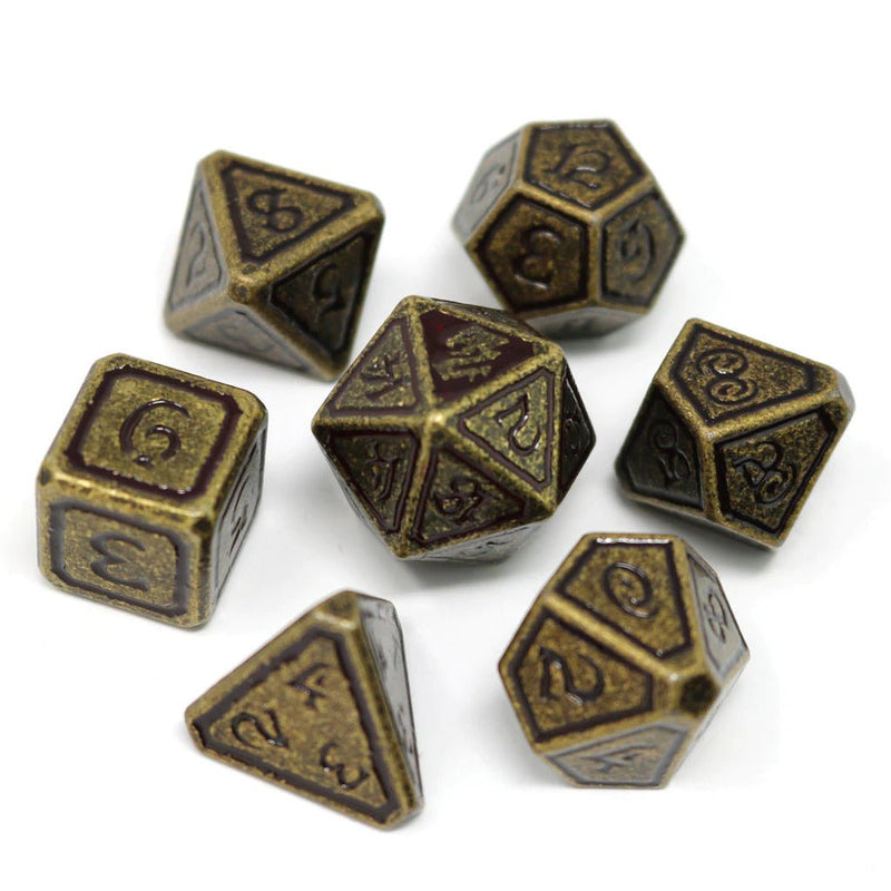 DHD 7 Piece RPG Set Unearthed Bloodline Accessories - Dice