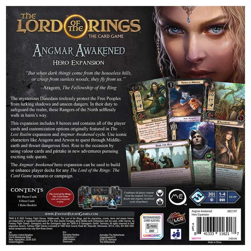 Lord of the Rings LCG Angmar Awakened Hero Expansion