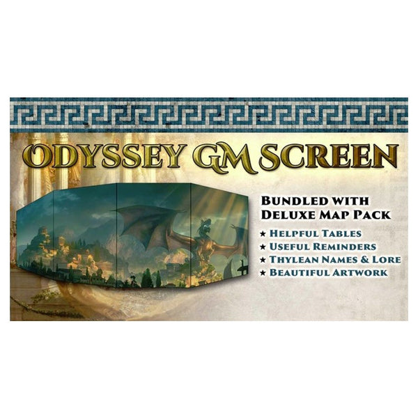 Odyssey of the Dragonlords GM Screen & Map