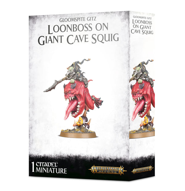 Warhammer Age of Sigmar – Gloomspite Gitz Loonboss On Giant Cave Squig