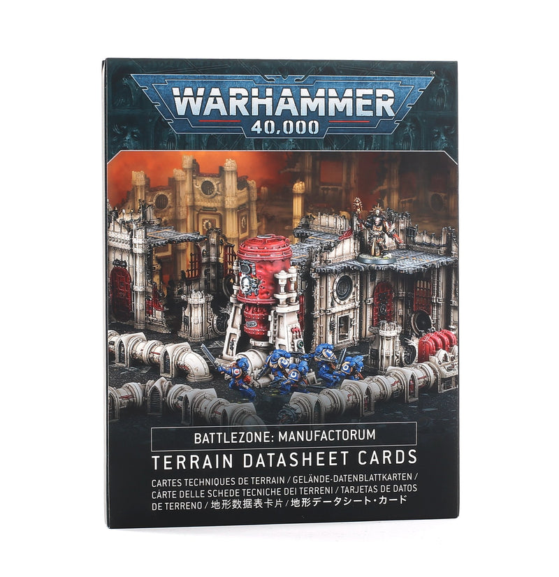 Warhammer 40K Battlezone Manufactorum - Terrain Datasheet Cards
