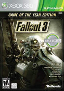 Fallout 3 Game of the Year Platinum Hits (360) Video Games - Games - X360