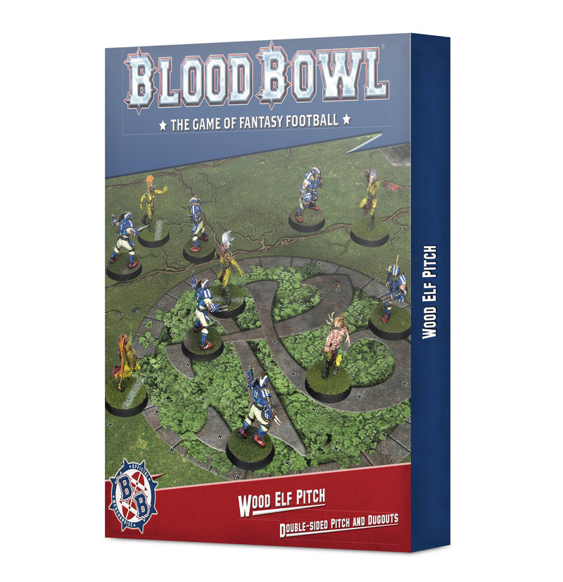 Blood Bowl Wood Elf Pitch and Dugout