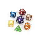 Forge Metal 7ct Dice Set - Frosted Rainbow Accessories - Dice