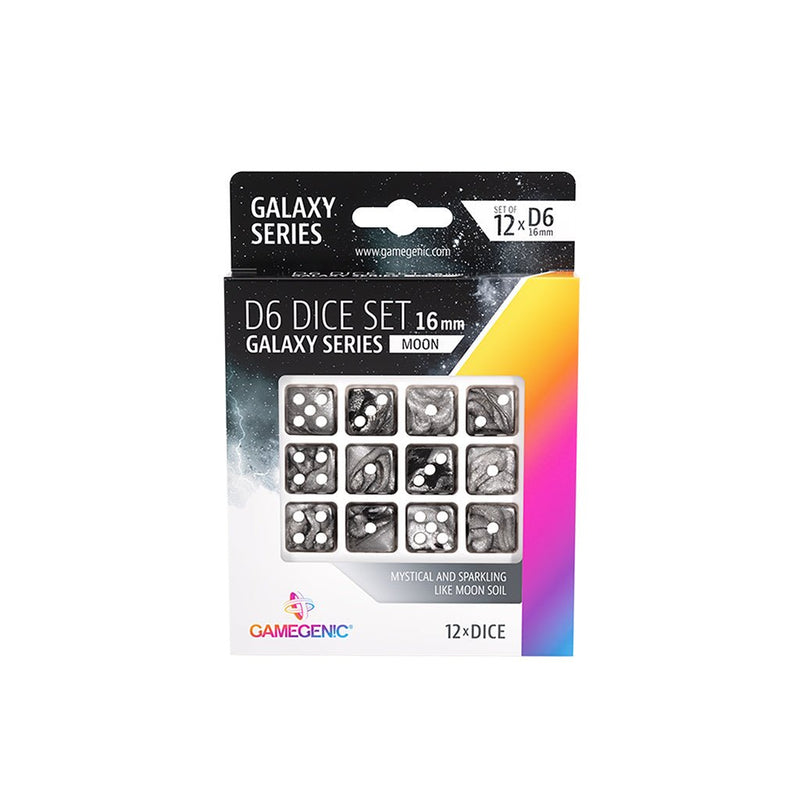 Gamegenic 16mm d6 Galaxy Dice 12ct Accessories - Dice