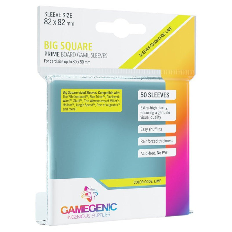 Gamegenic Prime Board Game Sleeves: Big Square Accessories - Board Game Sleeves
