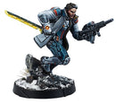 Infinity: ALEPH John Hawkwood, Merc Officer (K1 Marksman Rifle) Miniatures - Models