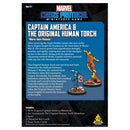 Marvel Crisis Protocol Captain American and the Original Human Torch Miniatures - Models