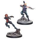 Marvel Crisis Protocol Hawkeye and Black Widow Miniatures - Models