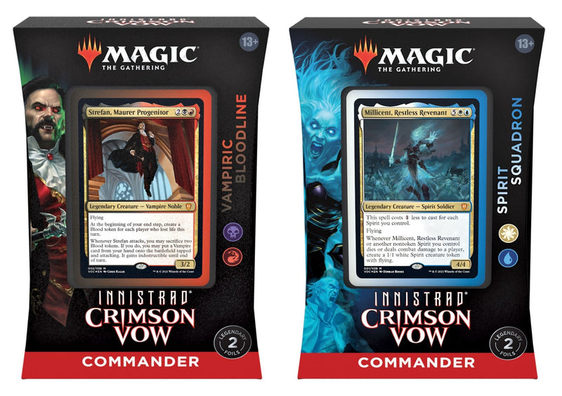 mtg commander decks innistrad Innistrad: Crimson Vow Commander Decks