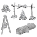 Pathfinder Deep Cuts: Campfire And Sitting Log RPG - Miniatures