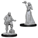 Pathfinder Deep Cuts: Serving Girl & Merchant RPG - Miniatures