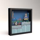 Pixel Frames Mega Man 7 Dr Wily 9"x9" Collectibles - Video Games