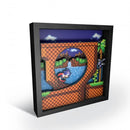 Pixel Frames Sonic the Hedgehog Loop 9"x9" Collectibles - Video Games