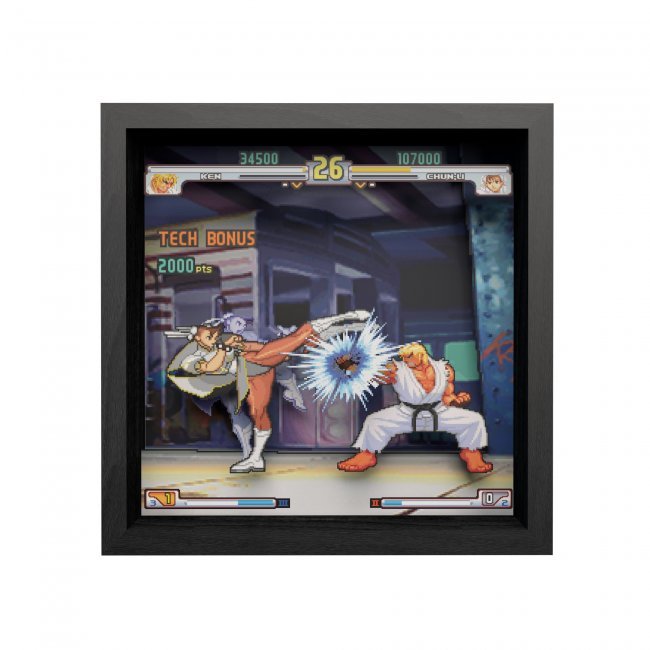 Pixel Frames Street Fighter III 3rd Strike 9"x9" Collectibles - Misc
