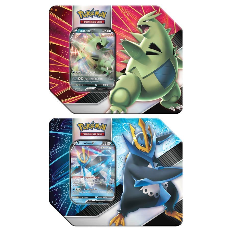 Pokemon TCG: V Strikers Tin - Card Games - Collectible - TCG New