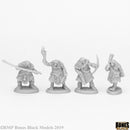 Reaper Bones Black: Black Bear Tribe Cavemen (4) 44086 RPG - Miniatures