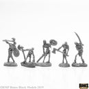 Reaper Bones Black: Bog Skeletons (5) 44115 RPG - Miniatures